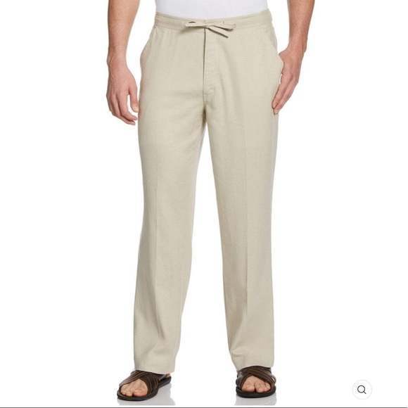 Cubavera Drawstring Linen Pants 